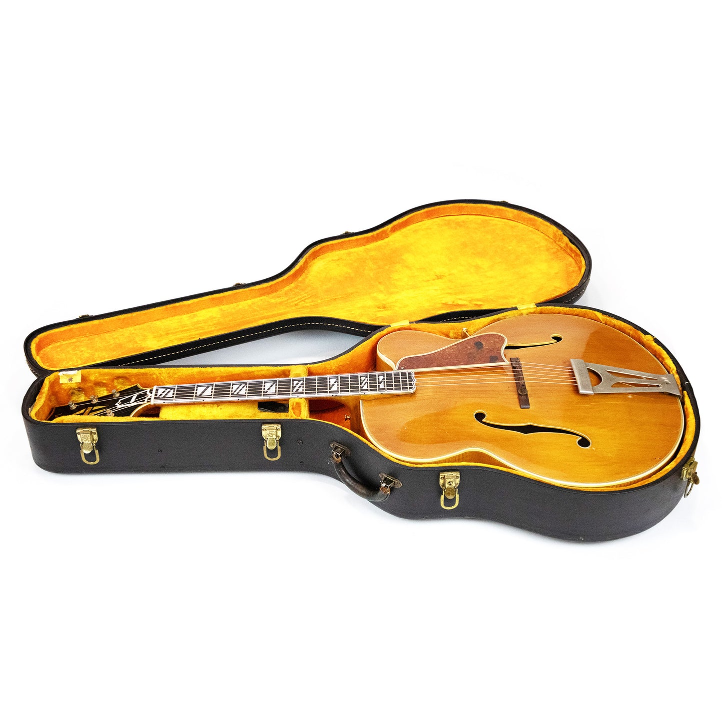 1957 Gibson S-400-CN Super 400 Rare Vintage Original Blonde Natural Acoustic Cutaway Archtop Jazz Guitar w/ 1965 Vintage Hard Case