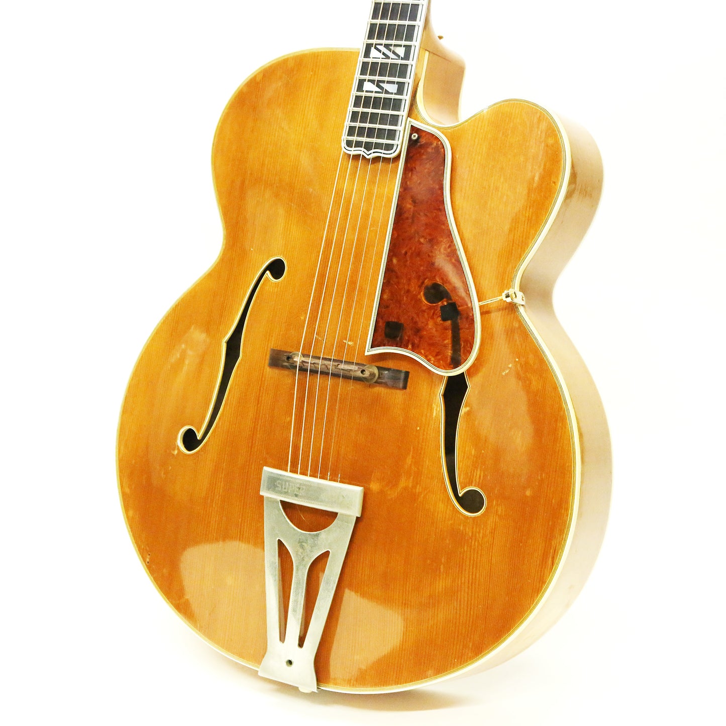 1957 Gibson S-400-CN Super 400 Rare Vintage Original Blonde Natural Acoustic Cutaway Archtop Jazz Guitar w/ 1965 Vintage Hard Case